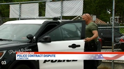 Lewiston, ME, police union representatives say that officers are ditching their uniforms to show 'dissatisfaction' over contract negotiations with the city. Officers debuted the dark green shirts last week saying that there will be any interruption in police services, but 'they are hoping to make a strong statement,' according to a report.