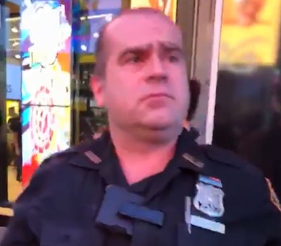 Yet another video of citizens taunting an officer with the New York Police Department has surfaced on social media. In the nearly two-minute video, at least three young men could be heard shouting 'f__k you' and flashing their middle finger at him.