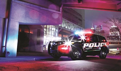 Ford says the 2020 Police Interceptor Utility hybrid is more powerful and more economical than the current gasoline-only models. (Photo: Ford Motor Company)