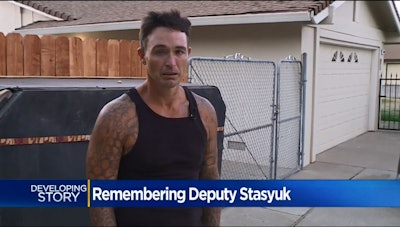 Among the many people mourning the death of Sacramento County Sheriff’s deputy Mark Stasyuk is a convicted felon—now homeless—who was arrested by Stasyuk.
