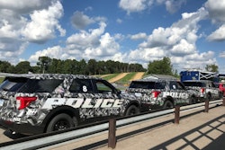Shown are some Ford vehicles being tested by the Michigan State Police. Photo: Ford