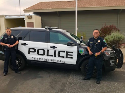 The Del Rey Oaks (CA) Police Department has hired a female police officer for the first time in its history. Image courtesy of Del Ray Oaks Police Department / Facebook.