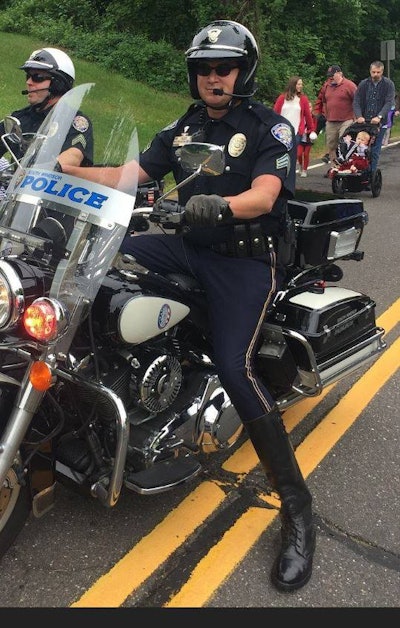 Sergeant Matthew Mainieri of the South Windsor (CT) Police Department has died from injuries sustained in an off-duty incident while trying to break up a fight. Image courtesy of South Windsor PD / Facebook.