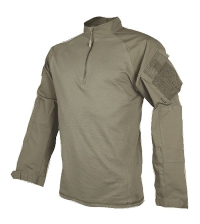 The new ¼-zip combat shirt is made of a breathable cotton blend and Cordura nylon. (Photo: Tru-Spec)