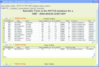 4N6XPRT StifCalcs puts the NHTSA Crash Test database on an officer's 32- or 64-bit MS-Windows computer so it's possible to research crush stiffness values for autos without access.(Photo: 4N6XPRT)