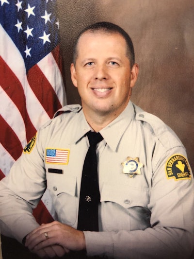 Deputy Robert Jahn was shot multiple times, including was struck below the ballistic vest he was wearing. (Photo: San Bernardino County Sheriff's Department)