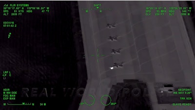 A 2016 police pursuit that ended at Naval Air Station Lemoore was captured on FLIR video that was recently released and posted on YouTube. In the video, the driver of a Jeep Grand Cherokee being pursued by the California Highway Patrol crashed into the tail end of an F/A-18 airplane at the military installation.