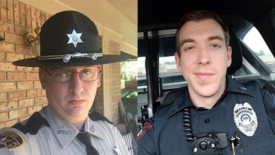 Patrolman James White, 35, and Cpl. Zach Moak, 31, were both taken to Kings Daughter's Medical Center, where they were pronounced dead. (Photo: Brookhaven PD)