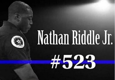 Officer Nathan Riddle of the Conway (AR) Police Department died Sunday after complications due to pneumonia. (Photo: Conway PD/Facebook)