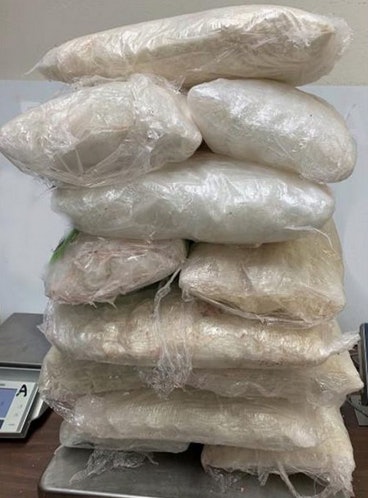 Border agents reportedly seized nearly $7 million worth of illegal narcotics, including 320 pounds of methamphetamine and 40 pounds of cocaine.