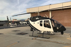 The Sacramento (CA) Police Department accepted delivery of the first law enforcement-configured Bell 505 Jet Ranger X. Photo: Bell Helicopter