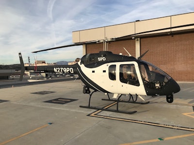 The Sacramento (CA) Police Department accepted delivery of the first law enforcement-configured Bell 505 Jet Ranger X. Photo: Bell Helicopter