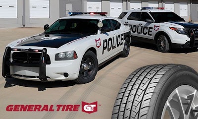 General Tire’s G-Max Justice tire is designed for law enforcement fleets and high-speed pursuit applications.