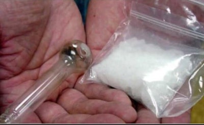 The Harahan (LA) Police Department is attempting to get drug users in the area to bring their meth to the department for 'testing.' Image courtesy of Harahan PD / Facebook.