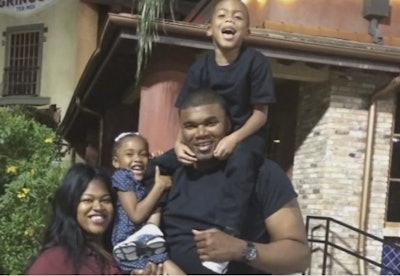 Glenn 'Bam Bam' Sanco of Arcola, TX, helped two troopers at traffic stops before dying of an apparent heart attack. He left behind a wife and two children. (Photo: ABC7 Screen Shot)