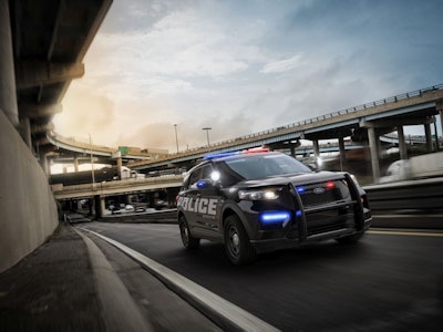 The 2020 Ford Police Interceptor Utility is the first pursuit-rated SUV with a hybrid engine. (Photo: Ford)