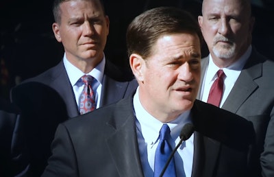 Arizona Gov. Doug Ducey wants to grant pay raises to nearly half of all state employees, with an emphasis on boosting salaries for state law enforcement and corrections officers. (Photo: YouTube screen shot)