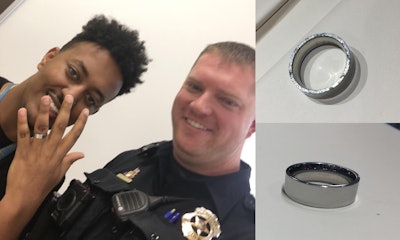 During a call for service late in the final days of 2018, an officer with the Fort Collins (CO) Police Department discovered a wedding ring that had been missing for more than a year. The day after Christmas, the two met up.