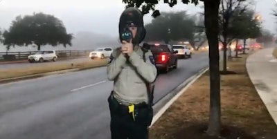 The Williamson County (TX) Sheriff's Office has deployed life-sized cardboard cutouts of officers holding radar guns in an effort to reduce speeding on surface streets.