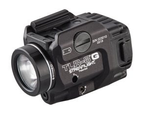 Streamlight's TLR-8 G features an 'Eye Safe' green aiming laser.