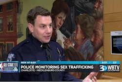 Charlotte-Mecklenburg officer speaks about crime prevention during this weekend's NBA All-Star game. (Photo: WBTV screen shot)