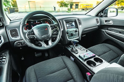 Cabin dimensions in the 2019 Dodge Durango Pursuit provide a comfortable ride even for taller officers.