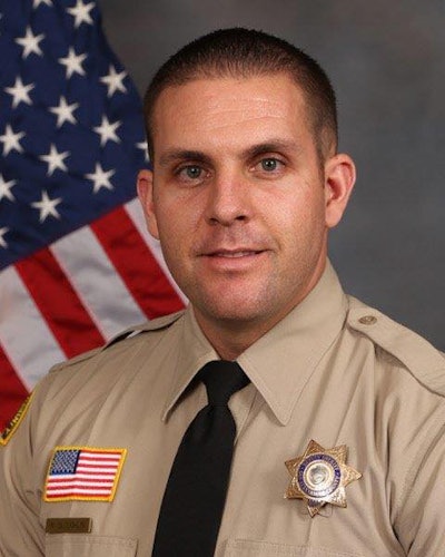 An off-duty deputy with the San Bernardino County Sheriff's Department was killed in a traffic collision in the early morning hours on Sunday. The agency said on Facebook, 'It is with deep sadness that we report the sudden and tragic death of Deputy Nicholas O'Loughlin.'