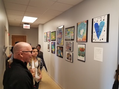 Young women from the Girl Scouts Troop 1785 in Nolensville, Tennessee labored for a year in an effort to give that city's police headquarters building a much needed makeover.