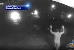Surveillance video from Robert McCord's home show the occupants' interactions with Myrtle Beach, SC, police and officers responding to the fake 911 report that the man was murdering his family. McCord is a reserve police officer.