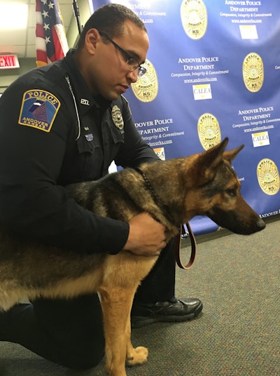 The Andover (KS) Police Department officially welcomed into its ranks K-9 'Roko' on Thursday.
