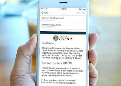 Mark43 is incorporating SpidrTech's Victim Notifications into its offerings so crime victims can receive updates via email and text message to provide them with more information regarding their crime report.