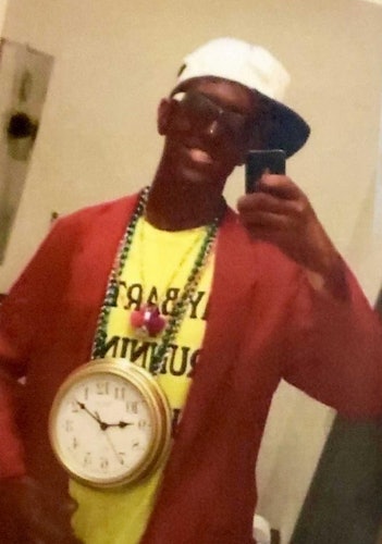 A University of Missouri police officer was fired Tuesday when a photo of him wearing blackface makeup while dressed as rapper Flava Flav was submitted to the school's top officials. (Photo: University of Missouri)