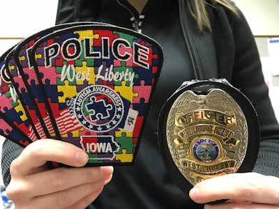 The West Liberty (IA) Police Department is selling special edition Autism Awareness patches in order to raise awareness about Autism in America. The department is making this effort in advance of World Autism Awareness Day is Tuesday April 2nd, 2019.