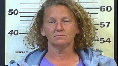 Sally Selby was arrested by Crossville, TN, police officers last week after a slow-speed pursuit involving an electric shopping cart. (Photo: Cumberland County SO)