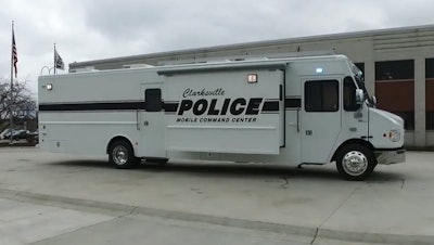 The Clarksville (TN) Police Department acquired a new mobile command center vehicle (MCV) this week.