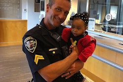 Officer Brian Cappell was the first on scene and followed the baby's sister to the 9-month-old who had reportedly choked on a snack. In a ceremony held by the city council, Officer Cappell was reunited with the grateful mother and her child.