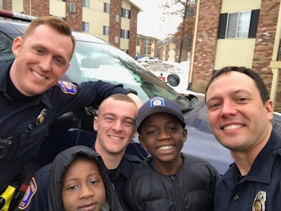 Officer Lynema learned that it was Thomas Daniel's birthday, and that because the boy was bullied at school, he feared that nobody would show up to his birthday party that afternoon. The boy was right. No children were in attendance for the festivities, but Officer Lynema was.