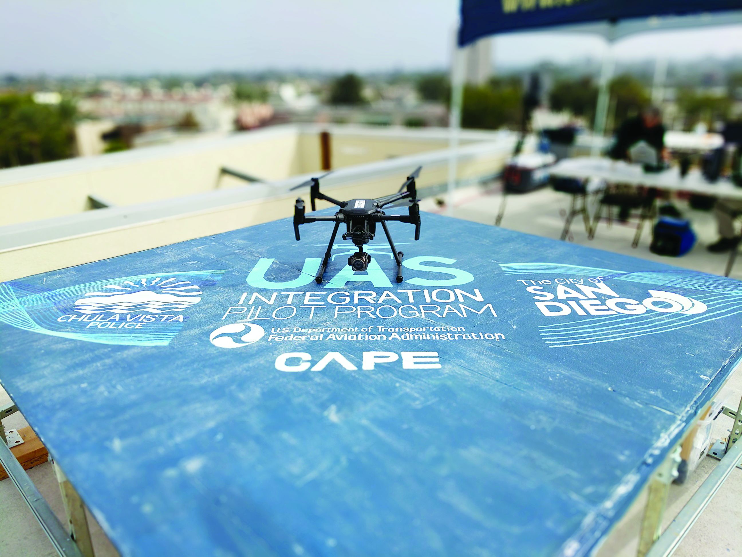 Cape's pilot program with the Chula Vista (CA) Police Department involves using drones not in the pilot's line of sight.