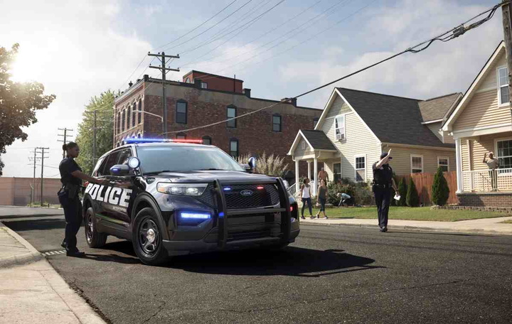 The 2020 Ford Police Utility Interceptor comes standard with hybrid engine and AWD. (Photo: Ford)