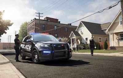 The 2020 Ford Police Utility Interceptor comes standard with hybrid engine and AWD. (Photo: Ford)