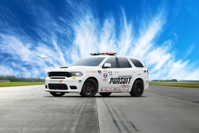 The concept vehicle, nicknamed Speed Trap, is based on the Dodge Durango Pursuit.