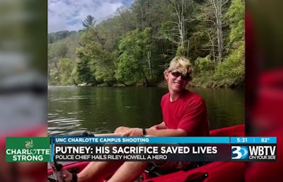 Police say Riley Howell likely saved many lives when he jumped a gunman who was shooting students in an anthropology class at the University of North Carolina at Charlotte Tuesday. He was one of two students killed in the shooting. (Photo: WBTV Screen Shot)