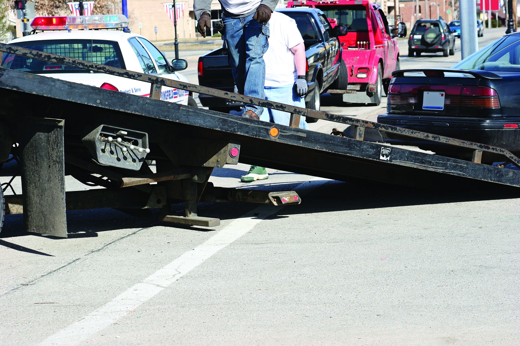 Winching a vehicle up onto a flatbed carrier seems like a very simple operation, but it can be very hazardous.