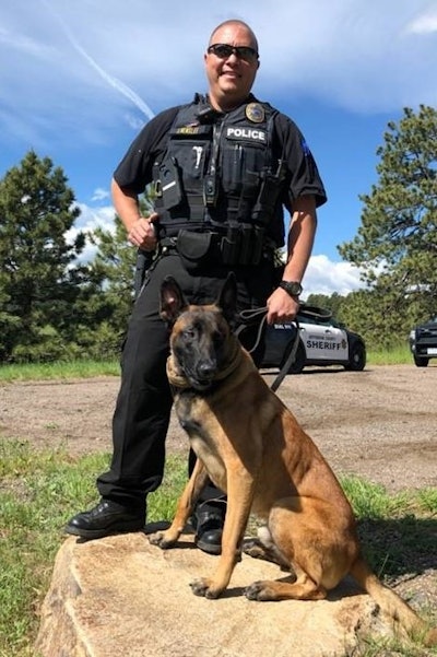 On his first night on patrol, K-9 Mao had six deployments and in one of those, he located two suspects who ran from a hit and run/DUI motor vehicle collision and hid from officers down an embankment in the weeds.