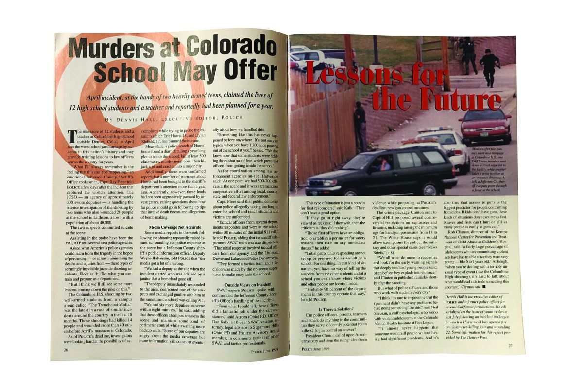 Not long after the school shooting at Columbine High School in Littleton, CO, POLICE ran an article looking to find takeaways that could help officers better respond to a similar event.