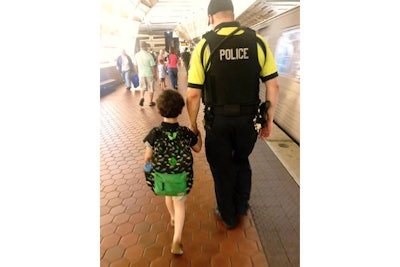 A woman posted a lengthy thank you note on Facebook, expressing her gratitude for the actions of a DC Metro police officer who help calm her young autistic son who was having an episode on a commuter train.