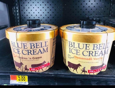 The Fulshear Police Department is suggesting a clever—albeit probably tongue in cheek—solution to the issue of young people entering stores opening packages of Blue Bell ice cream and licking the top.