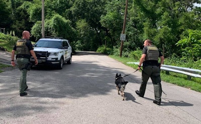 Deputies with the Clay County (MO) Sheriff's Office were searching a wooded area for a man wanted for possession of a controlled substance when the subject passed gas so loudly his hiding spot was revealed.