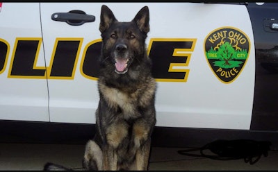 K-9 Aiko was partnered with Sergeant Ennemoser for eight years. As a team they were deployed 472 times which included 299 narcotics calls, 54 building searches, and made 62 tracks.