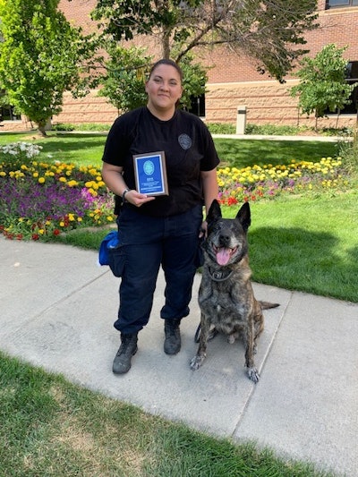 A K-9 with the Broomfield Police Department recently retired from duty after seven years of service with the agency, and a large group of his K-9 colleagues showed up to the ceremony marking the occasion.